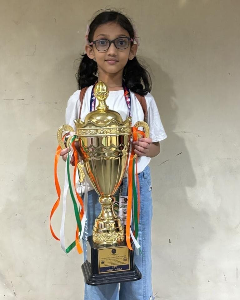 Adeena Mohanty, U-11 Pune District Chess Champion